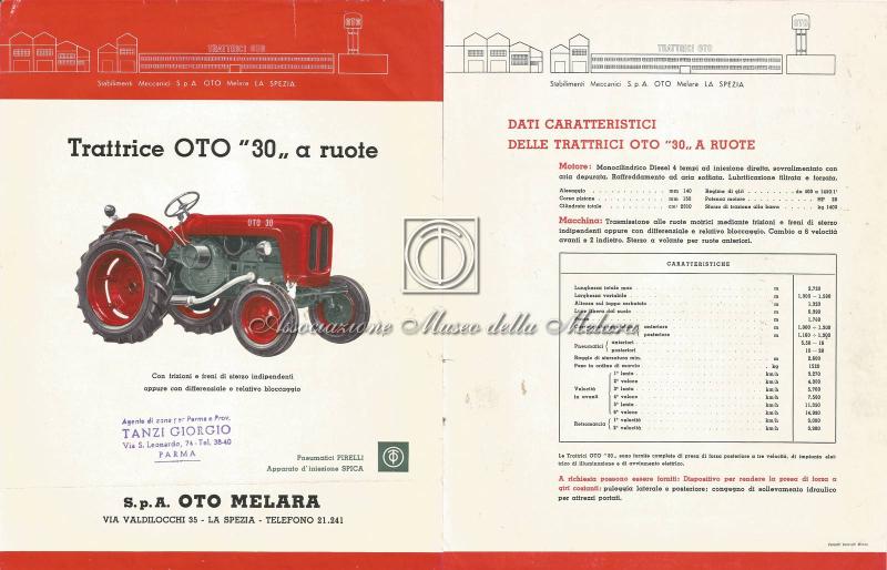 Trattrice OTO 30 a ruote - Scheda prodotto