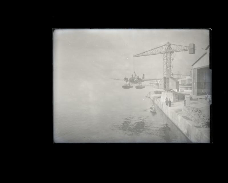 Prove con idrovolante presso il silurificio Whitehead di Fiume