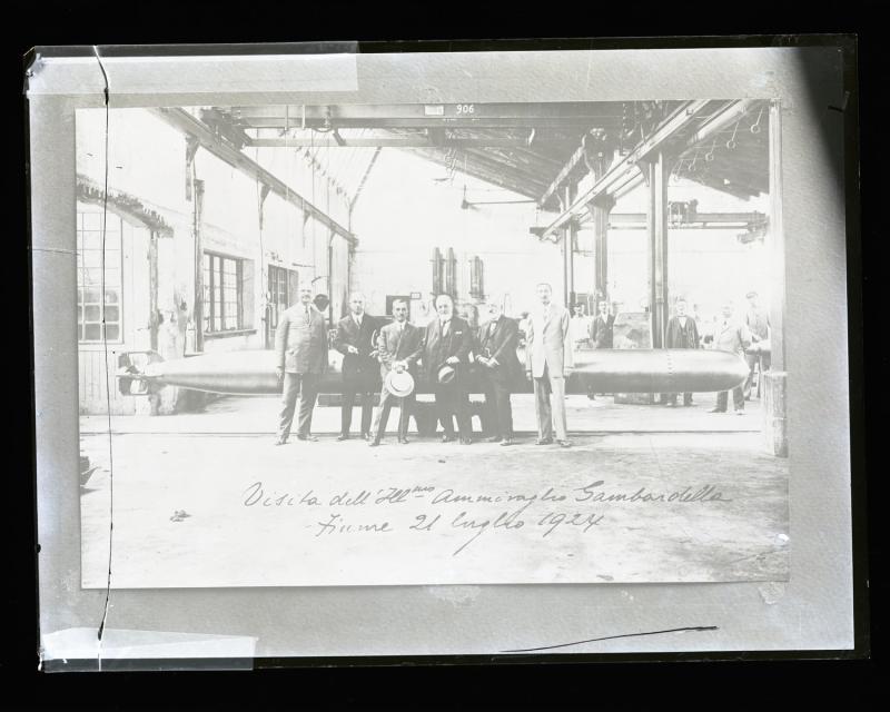 Visita dell'Ill.mo Ammiraglio Gambardella - Fiume 21 luglio 1924