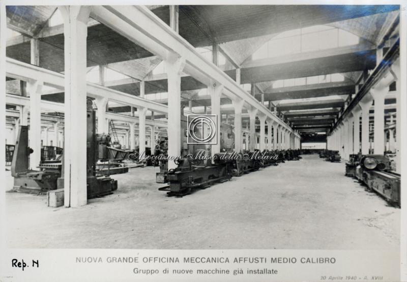 Rep N - Nuova grande officina meccanica affusti medio calibro (Gruppo di nuove macchine già installate)