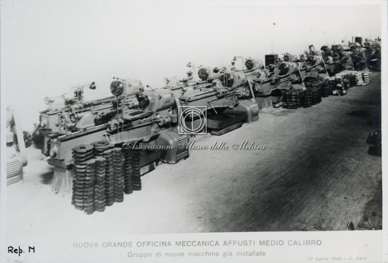 Rep N - Nuova grande officina meccanica affusti medio calibro (Gruppo di nuove macchine già installate) (4)