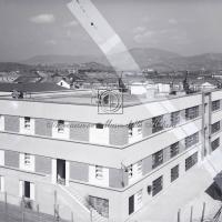 Prove di difesa contraerea sul tetto - Veduta della palazzina